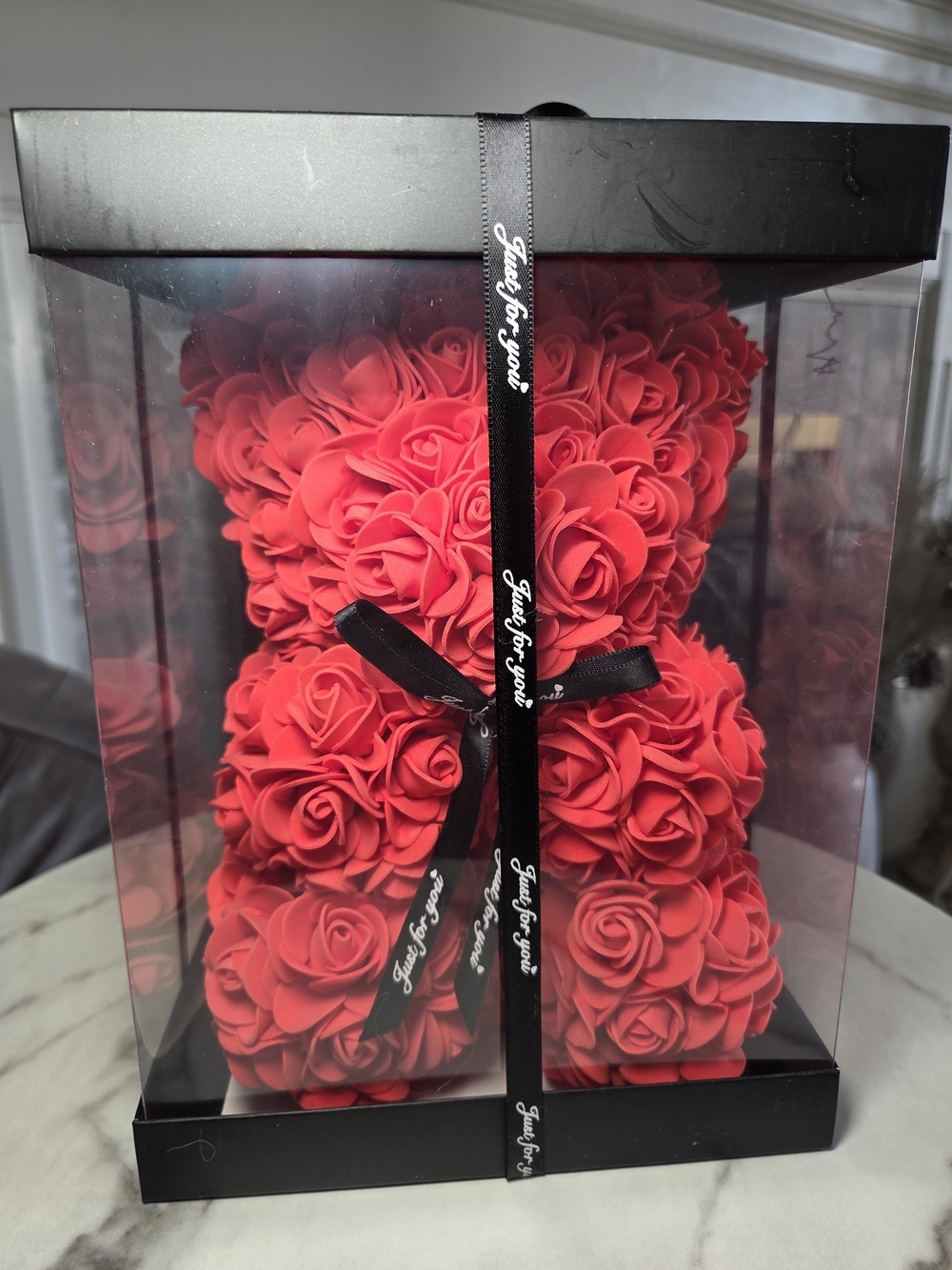 Red Rose Bear Home Accent by